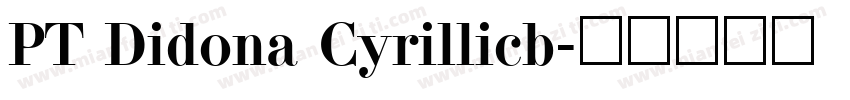 PT Didona Cyrillicb字体转换